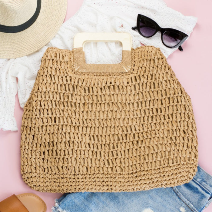 Straw Oversized Tote
