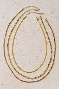 3-Chain Necklace Set