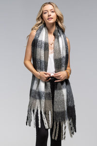 Super Soft Brushed Plaid Oblong Scarf