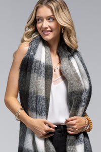 Super Soft Brushed Plaid Oblong Scarf