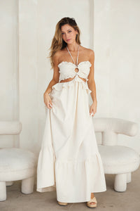 Ivory Cut-out Maxi